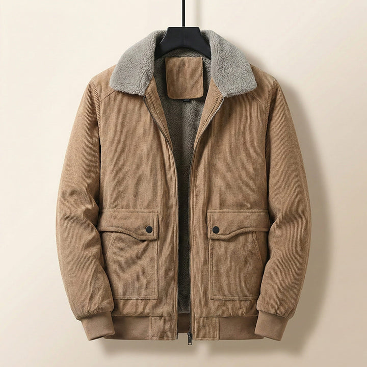 Alessio Gefütterte Cordjacke