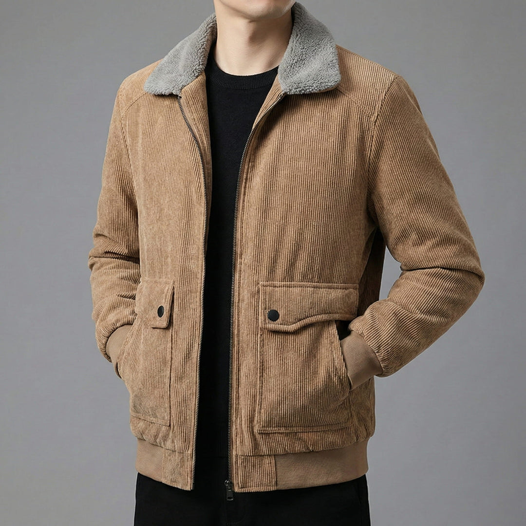 Alessio Gefütterte Cordjacke