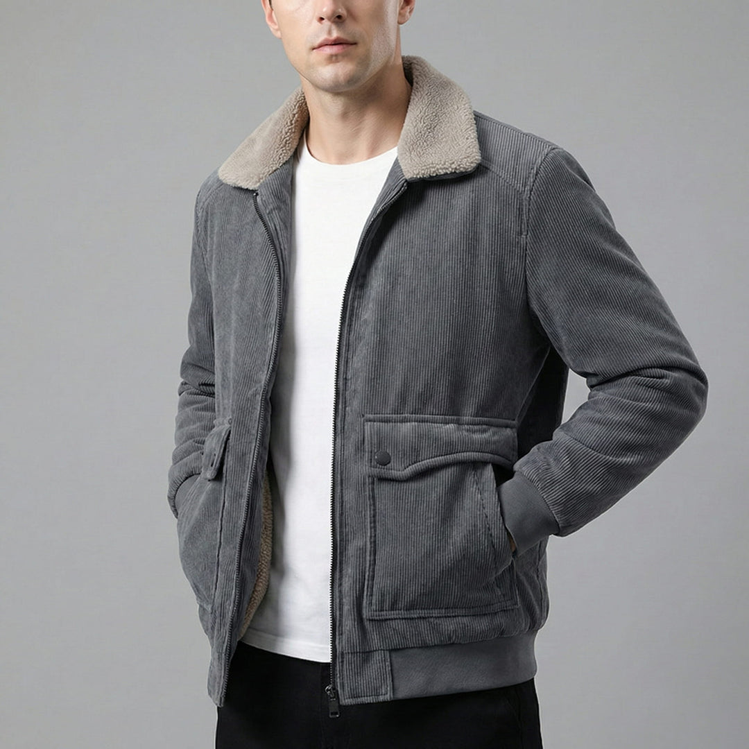 Alessio Gefütterte Cordjacke