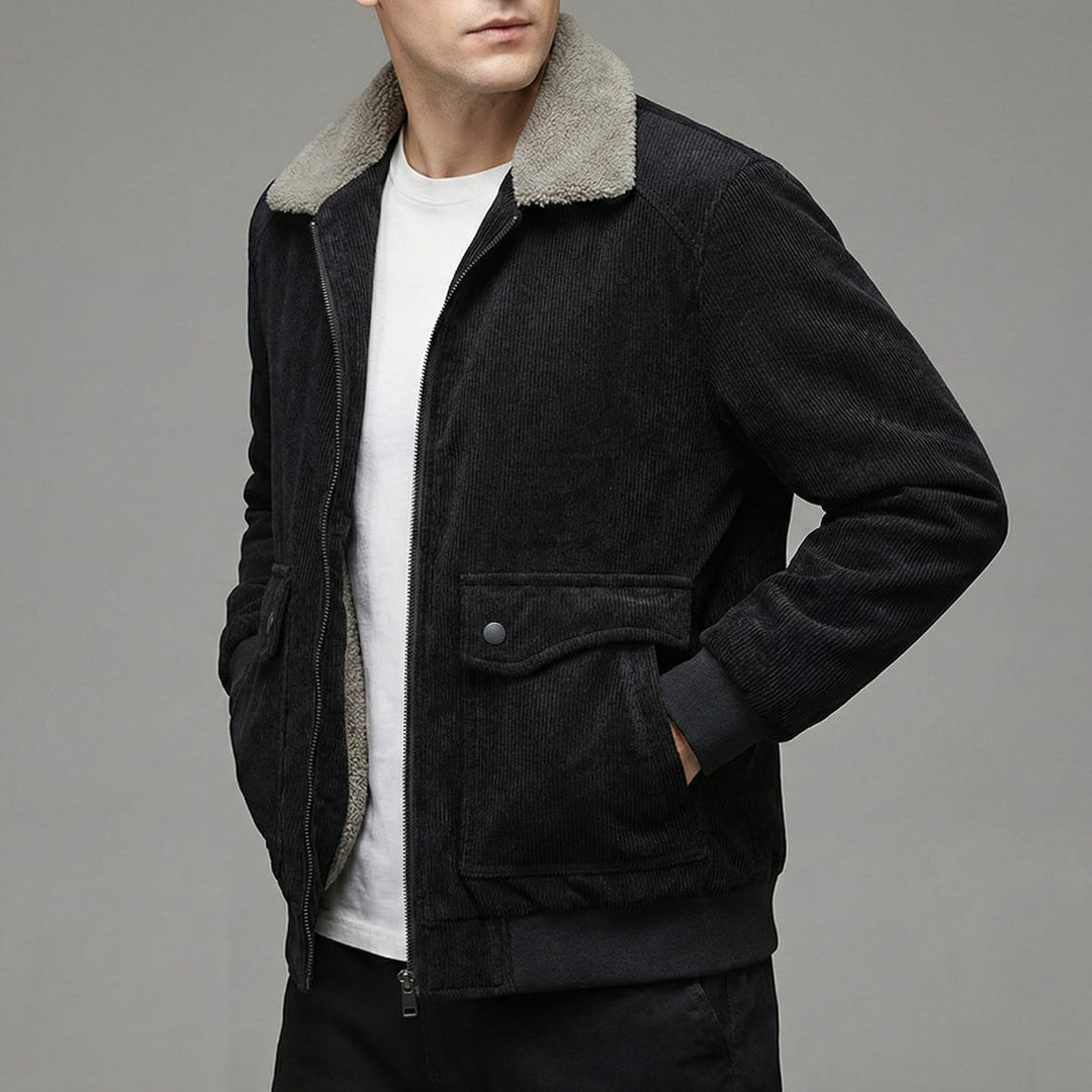 Alessio Gefütterte Cordjacke