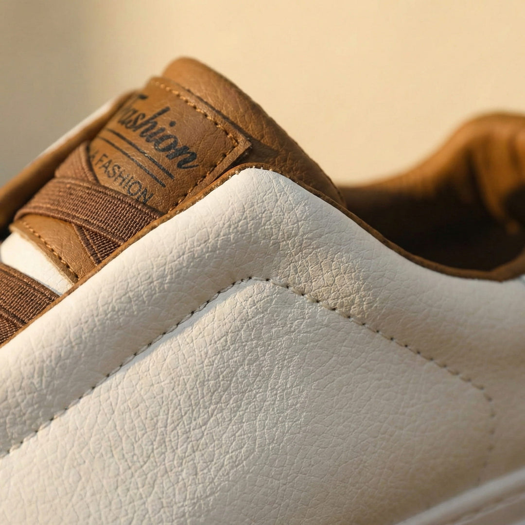 Enzo Minimalistischer Sneaker in Lederoptik
