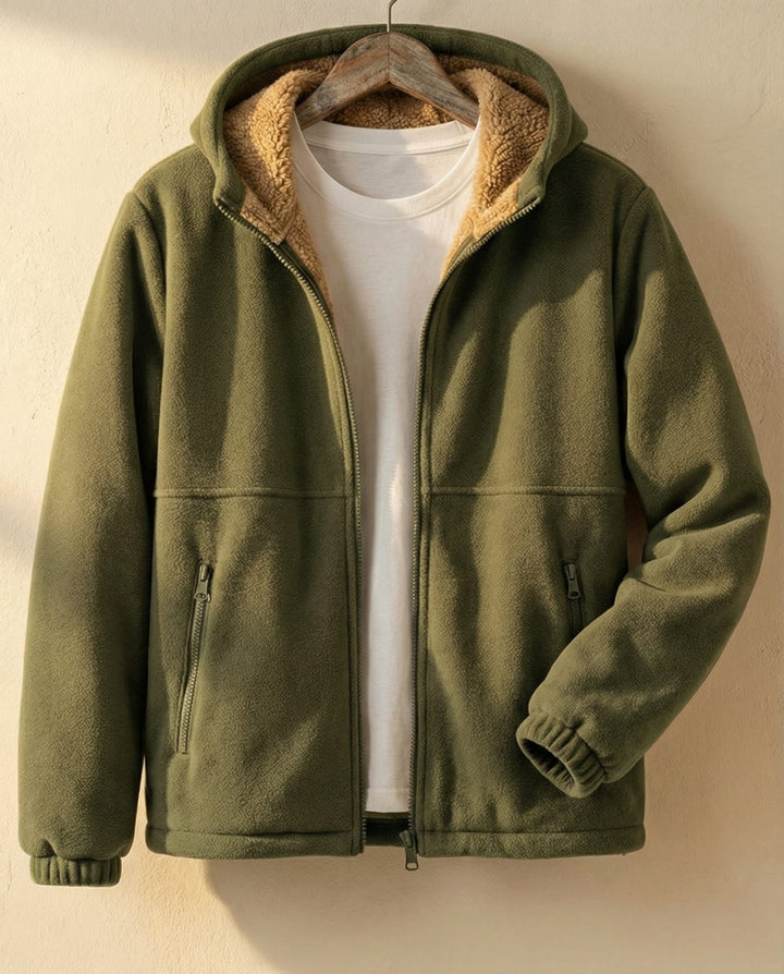 Ricardo Fleece-gefütterter Hoodie mit Reißverschluss