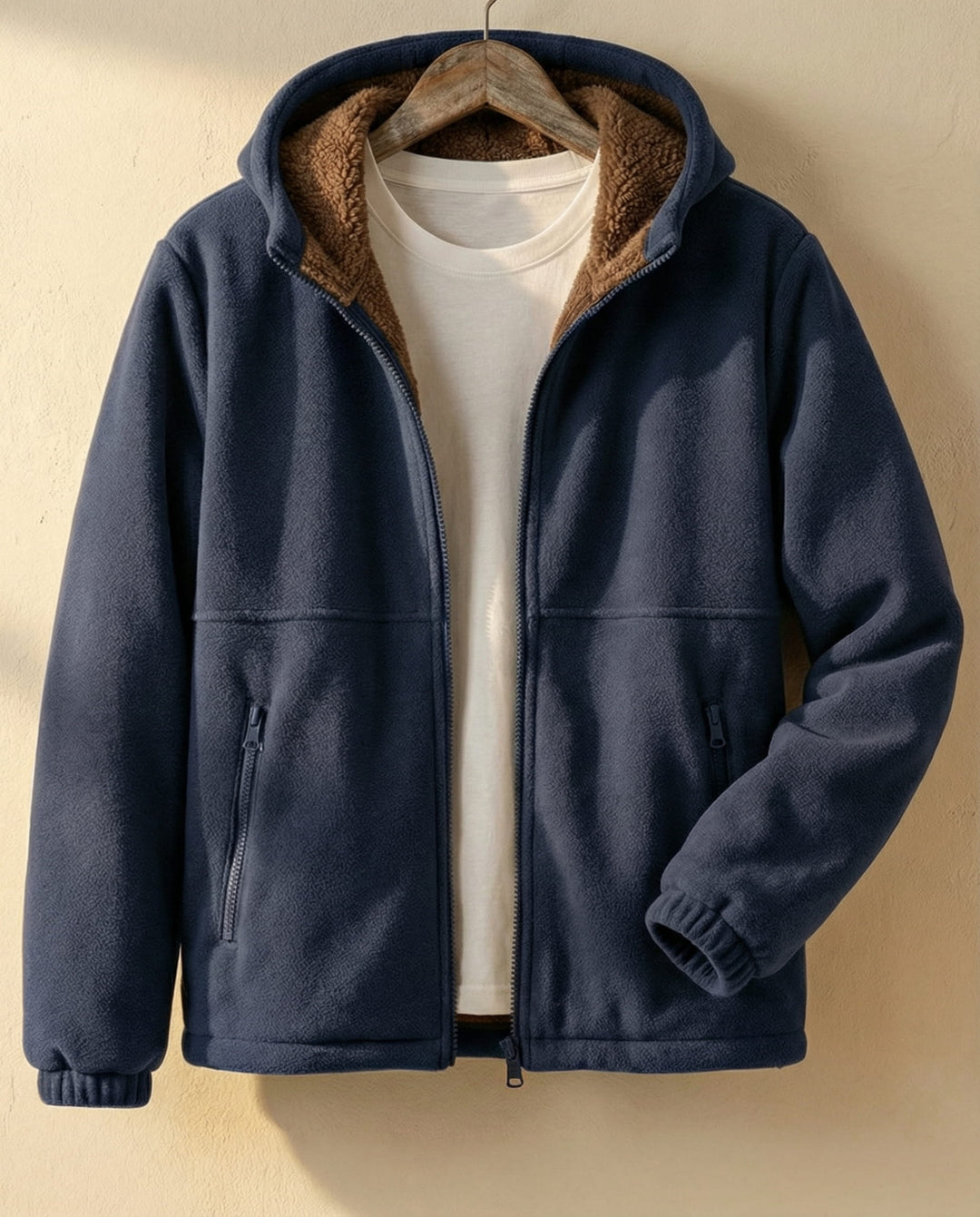Ricardo Fleece-gefütterter Hoodie mit Reißverschluss
