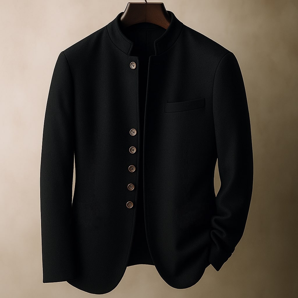 Matteo Wolljacke mit Stehkragen