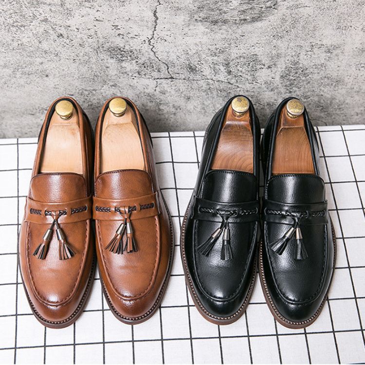Luciano Leder-Loafer mit Quasten