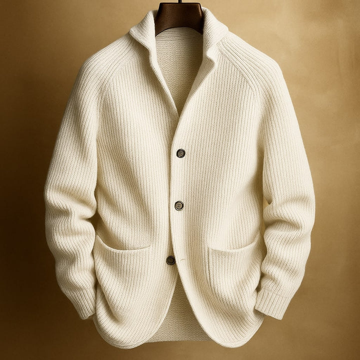 Lorenzo Strickjacke mit Schalkragen