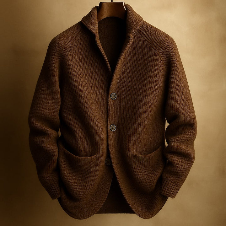 Lorenzo Strickjacke mit Schalkragen