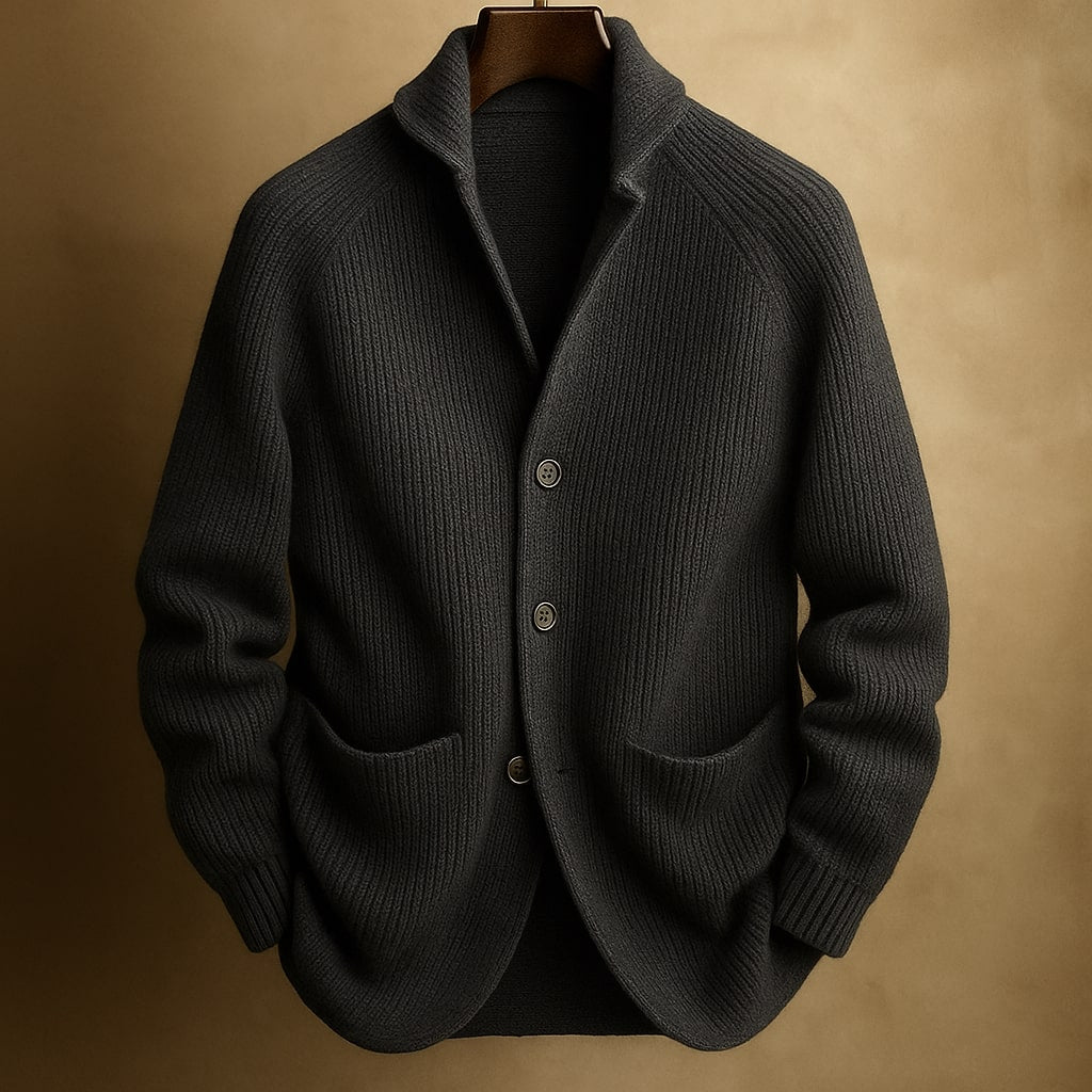 Lorenzo Strickjacke mit Schalkragen