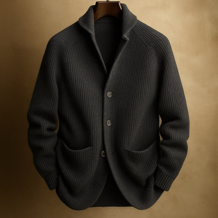 Lorenzo Strickjacke mit Schalkragen