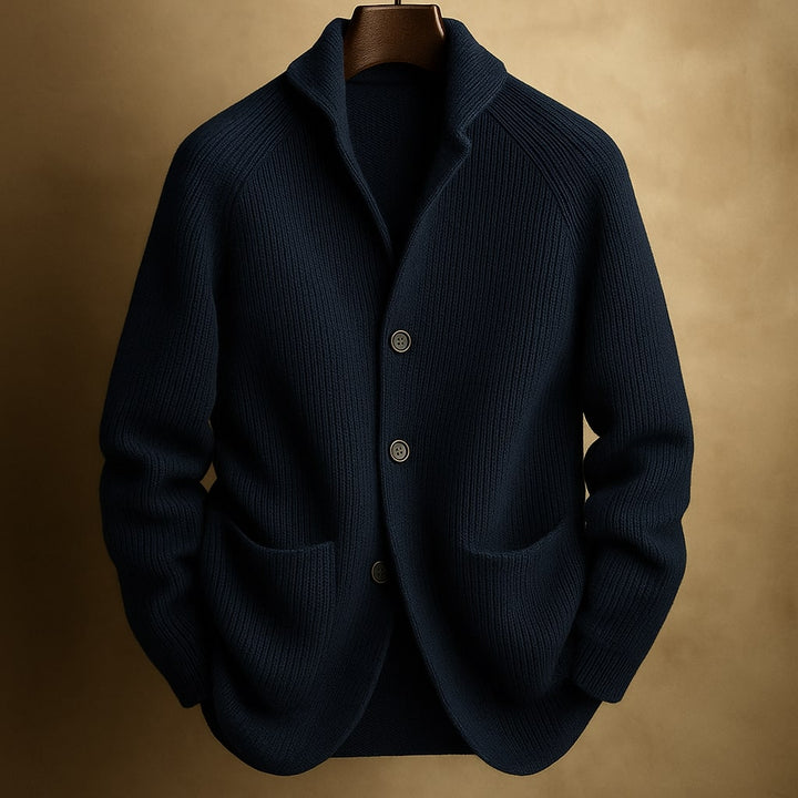 Lorenzo Strickjacke mit Schalkragen
