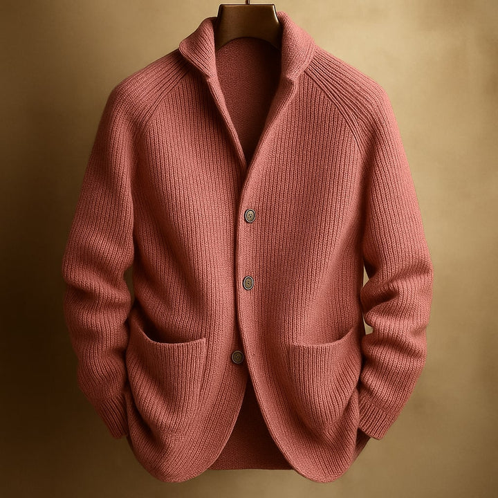 Lorenzo Strickjacke mit Schalkragen