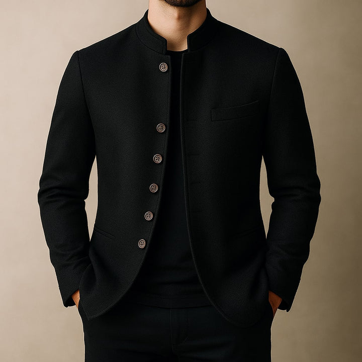 Matteo Wolljacke mit Stehkragen