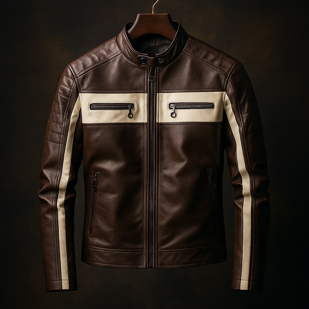 Riccardo Leder-Bikerjacke
