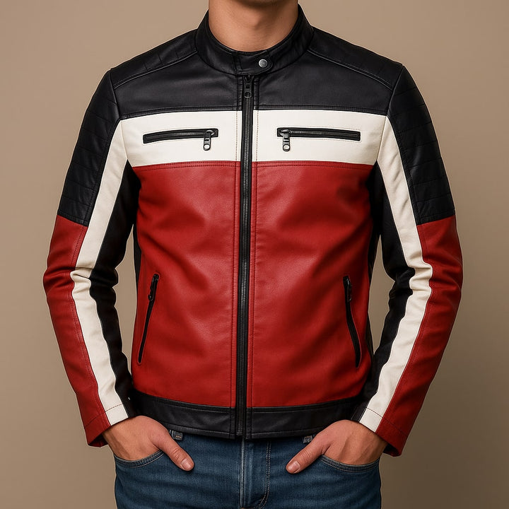 Riccardo Leder-Bikerjacke