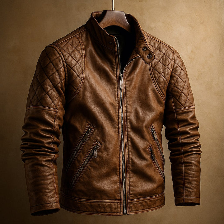 Dario Leder-Motorradjacke