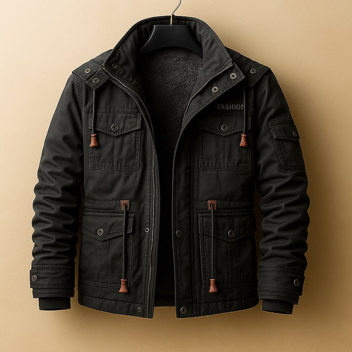 Dario Gefütterte Utility-Jacke aus Baumwolle