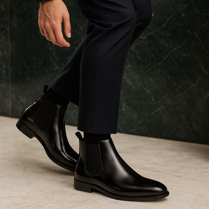 Leonardo Chelsea-Stiefel aus Leder