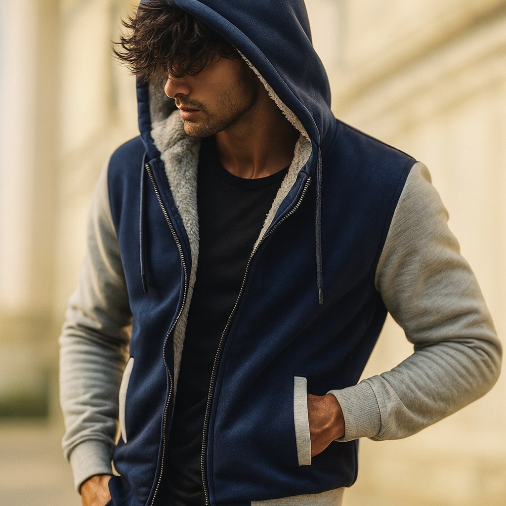 Marco Sherpa-gefütterte Jacke mit Kapuze