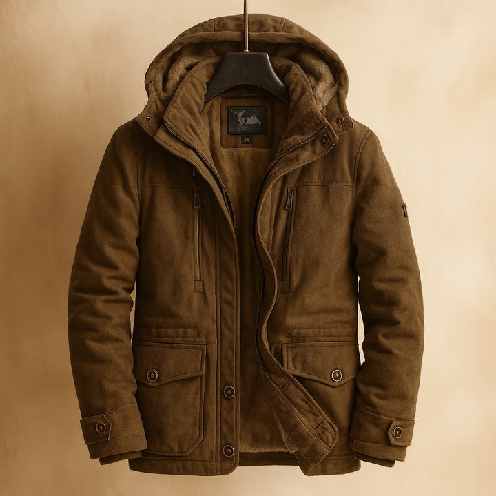 Riccardo Gefütterte Baumwolljacke mit Kapuze