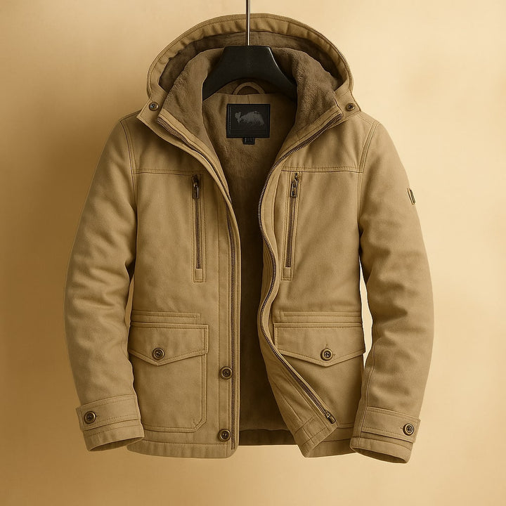 Riccardo Gefütterte Baumwolljacke mit Kapuze