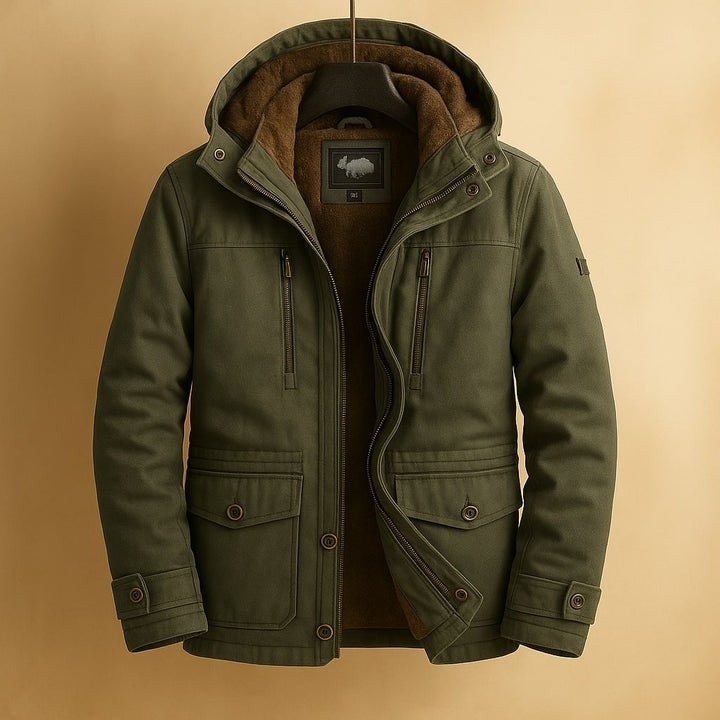 Riccardo Gefütterte Baumwolljacke mit Kapuze