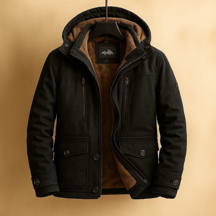 Riccardo Gefütterte Baumwolljacke mit Kapuze