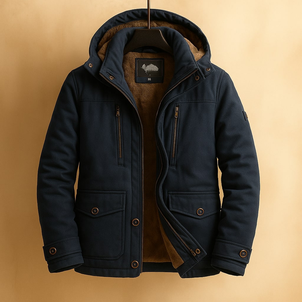Riccardo Gefütterte Baumwolljacke mit Kapuze