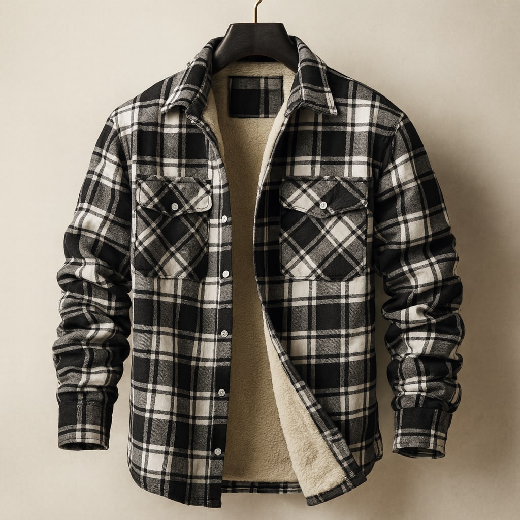 Marcello Gefütterte Overshirt-Jacke