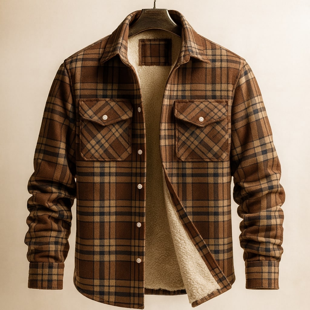 Marcello Gefütterte Overshirt-Jacke