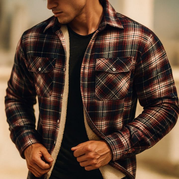 Marcello Gefütterte Overshirt-Jacke