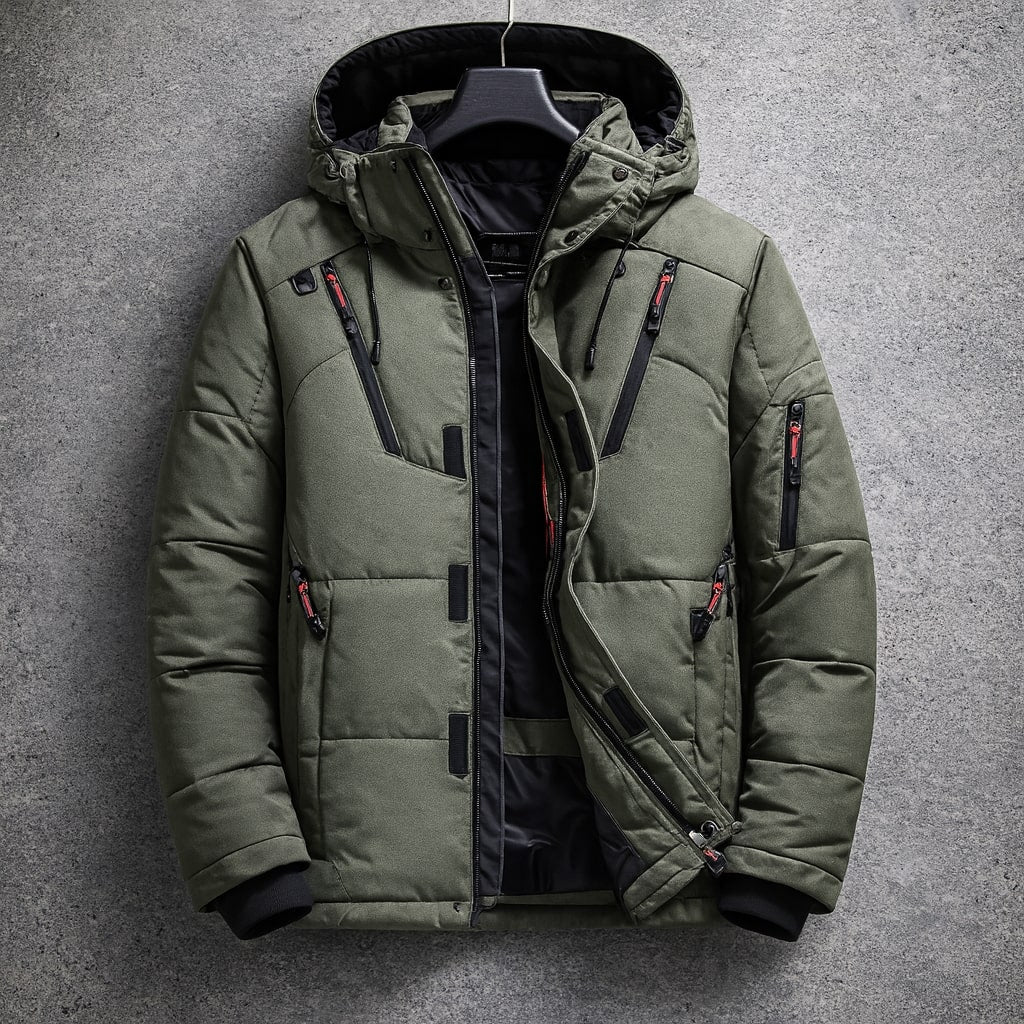 Sergio Isolierte Utility-Steppjacke