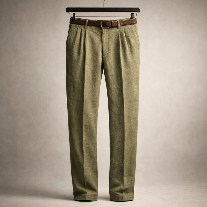 Lorenzo Bundfaltenhose aus Baumwolle