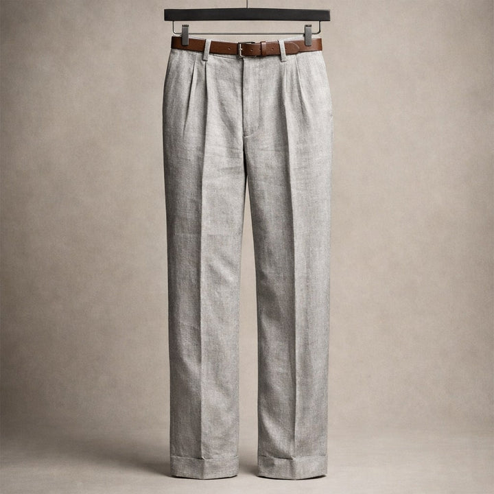 Lorenzo Bundfaltenhose aus Baumwolle