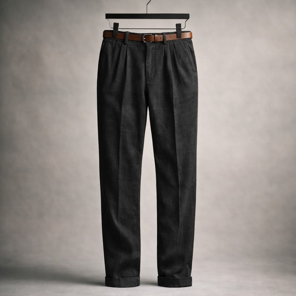 Lorenzo Bundfaltenhose aus Baumwolle