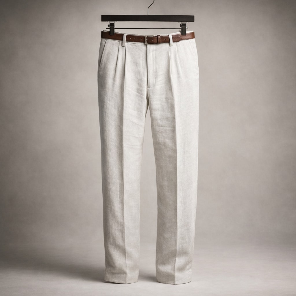 Lorenzo Bundfaltenhose aus Baumwolle