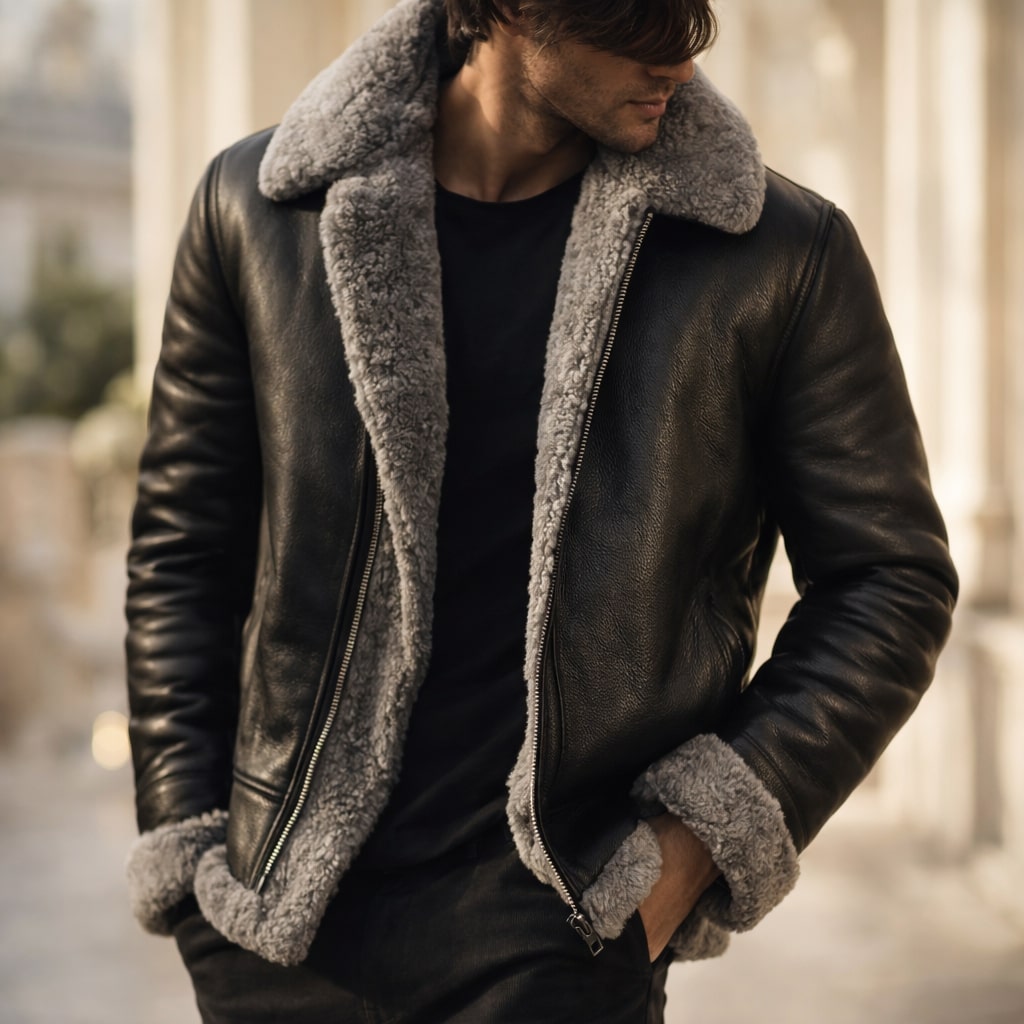 Giacomo Gefütterte Fliegerjacke