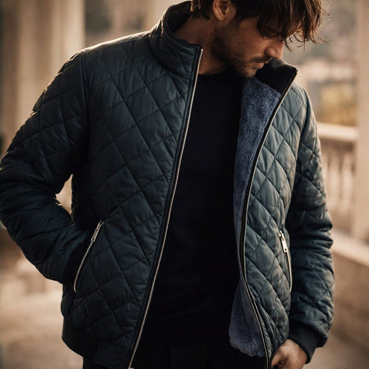 Stefano Gesteppte Fleece-gefütterte Jacke