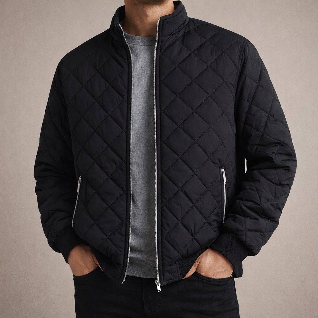 Stefano Gesteppte Fleece-gefütterte Jacke