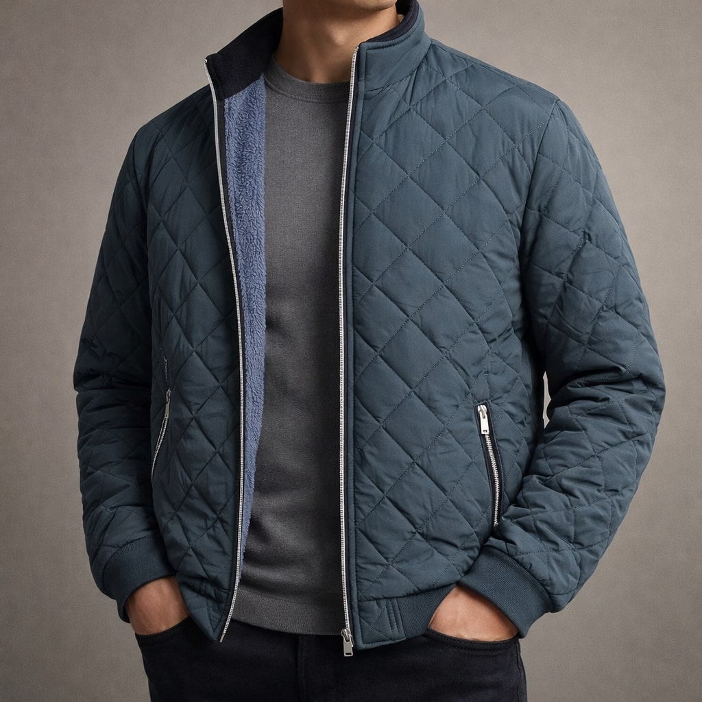 Stefano Gesteppte Fleece-gefütterte Jacke