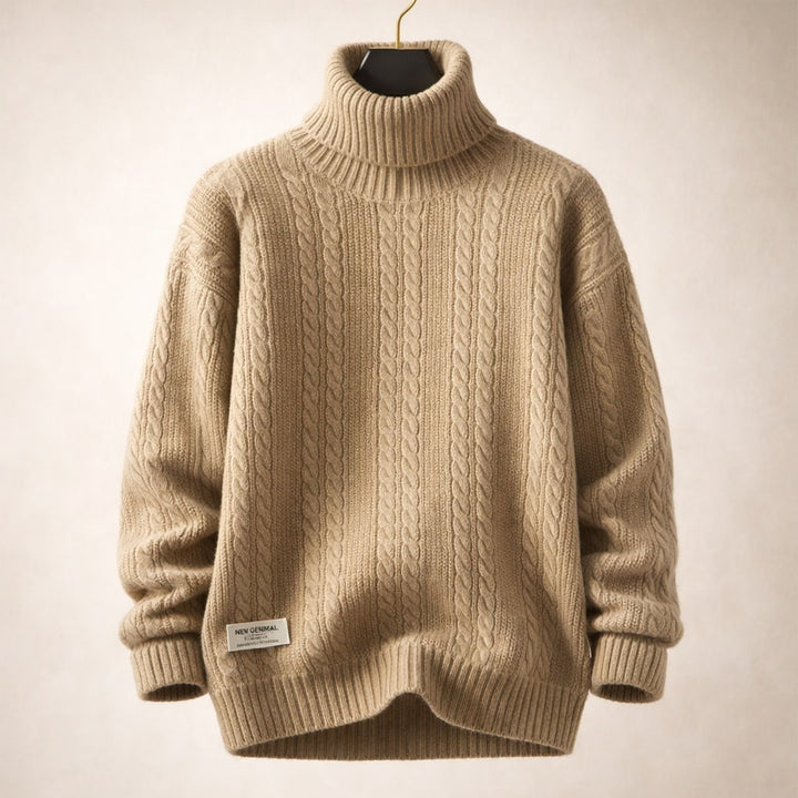 Alberto Zopfstrick-Rollkragenpullover