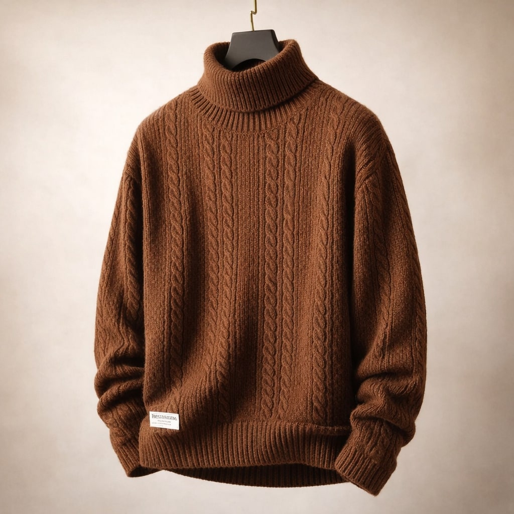 Alberto Zopfstrick-Rollkragenpullover