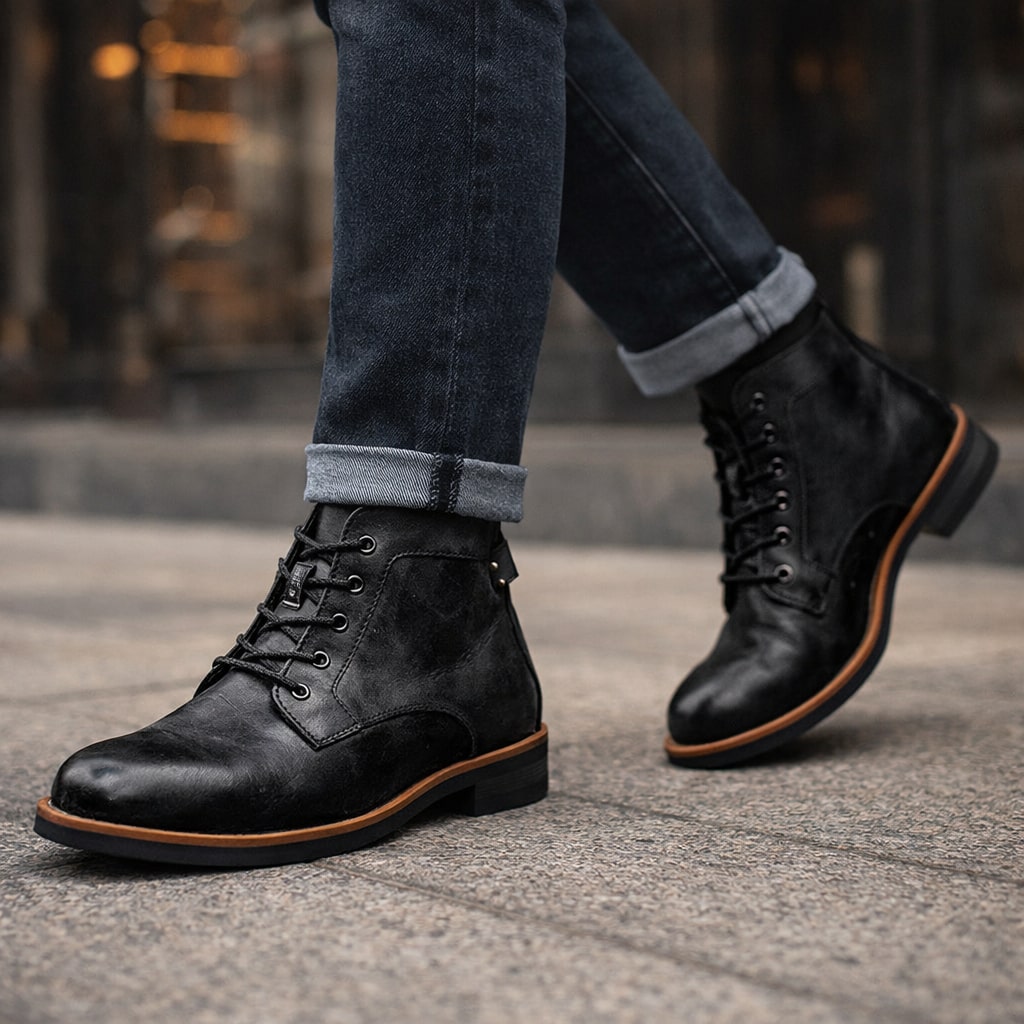 Matteo Leder-Schnürstiefel