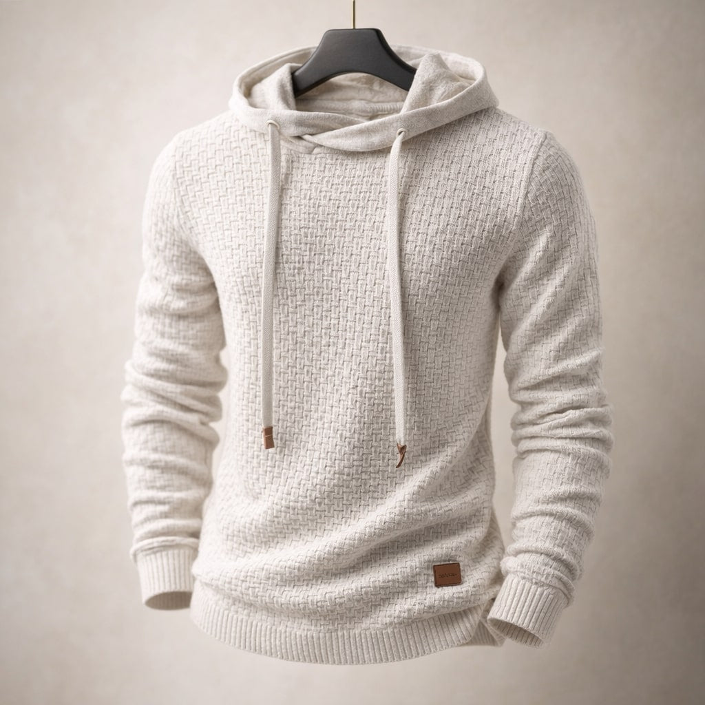 Matteo Strukturierter Strick-Hoodie