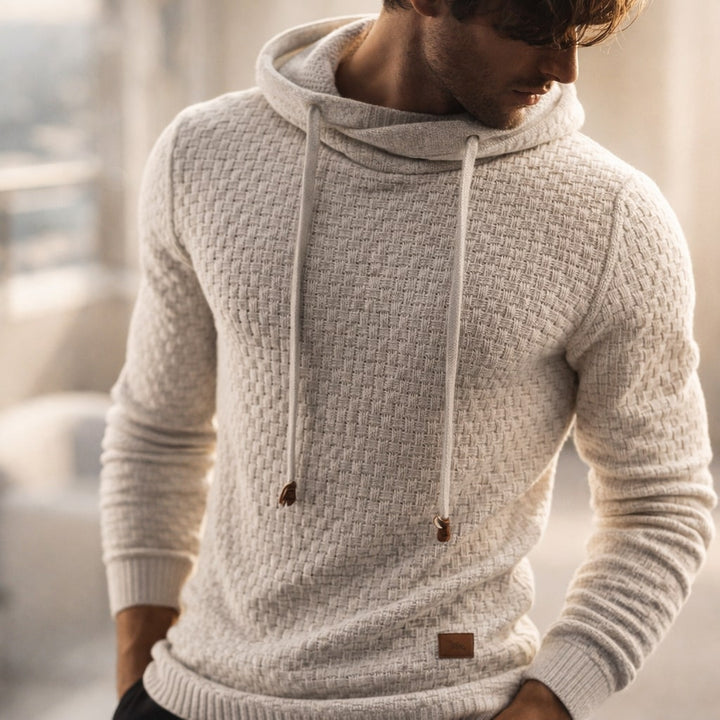 Matteo Strukturierter Strick-Hoodie