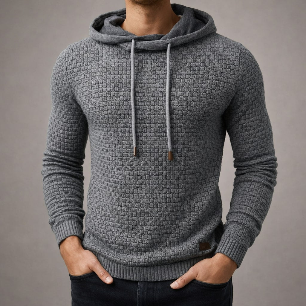 Matteo Strukturierter Strick-Hoodie