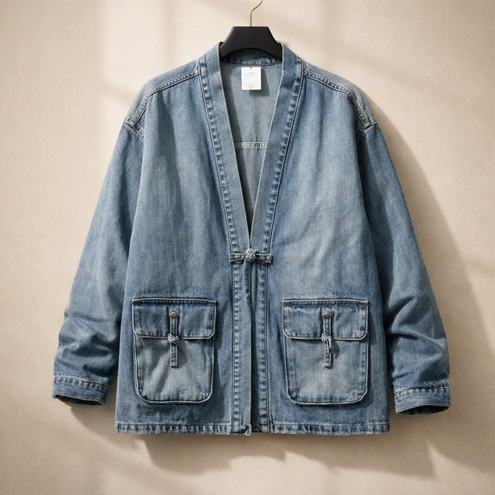 Diego Wickeljacke aus Baumwoll-Denim