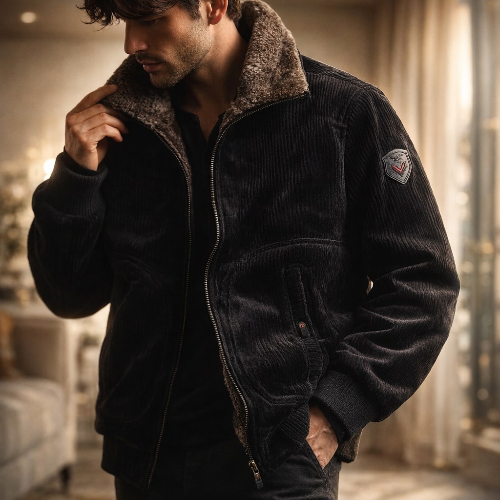 Bruno Gefütterte Cordjacke