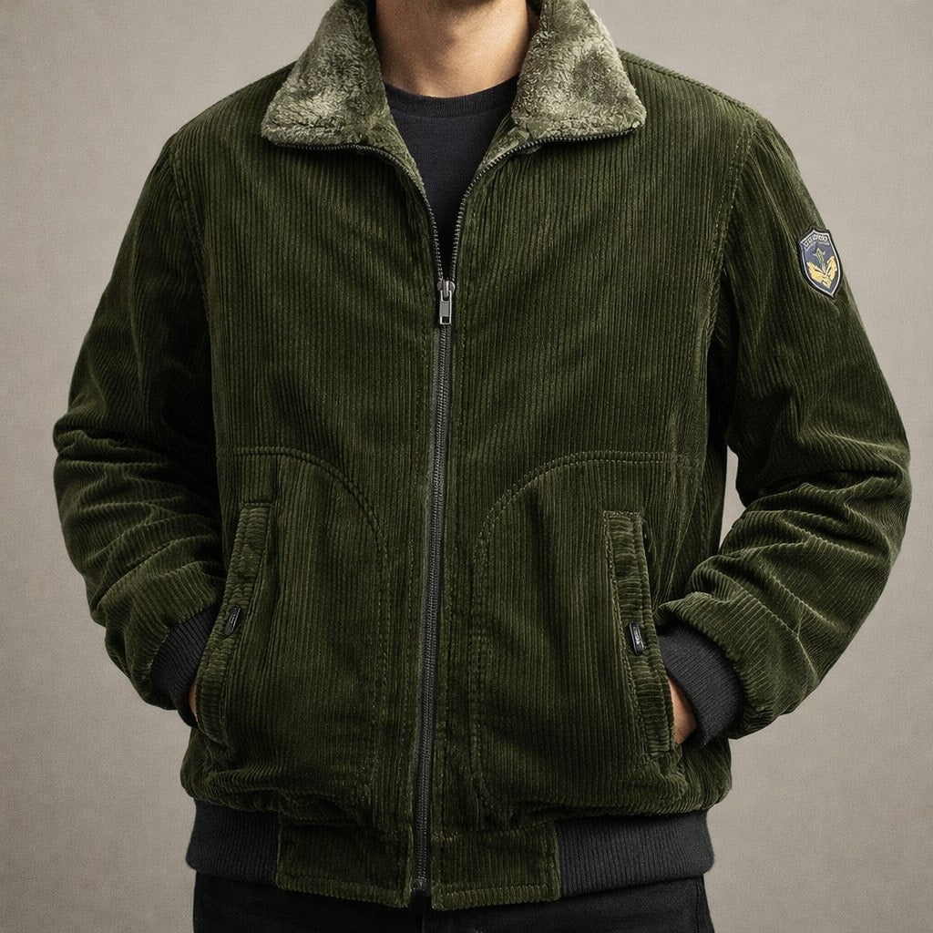 Bruno Gefütterte Cordjacke