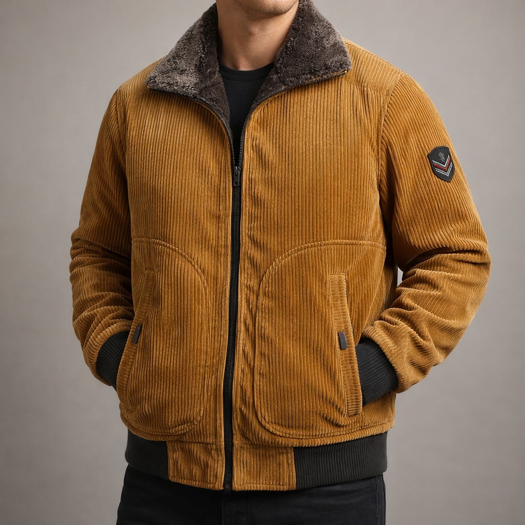 Bruno Gefütterte Cordjacke