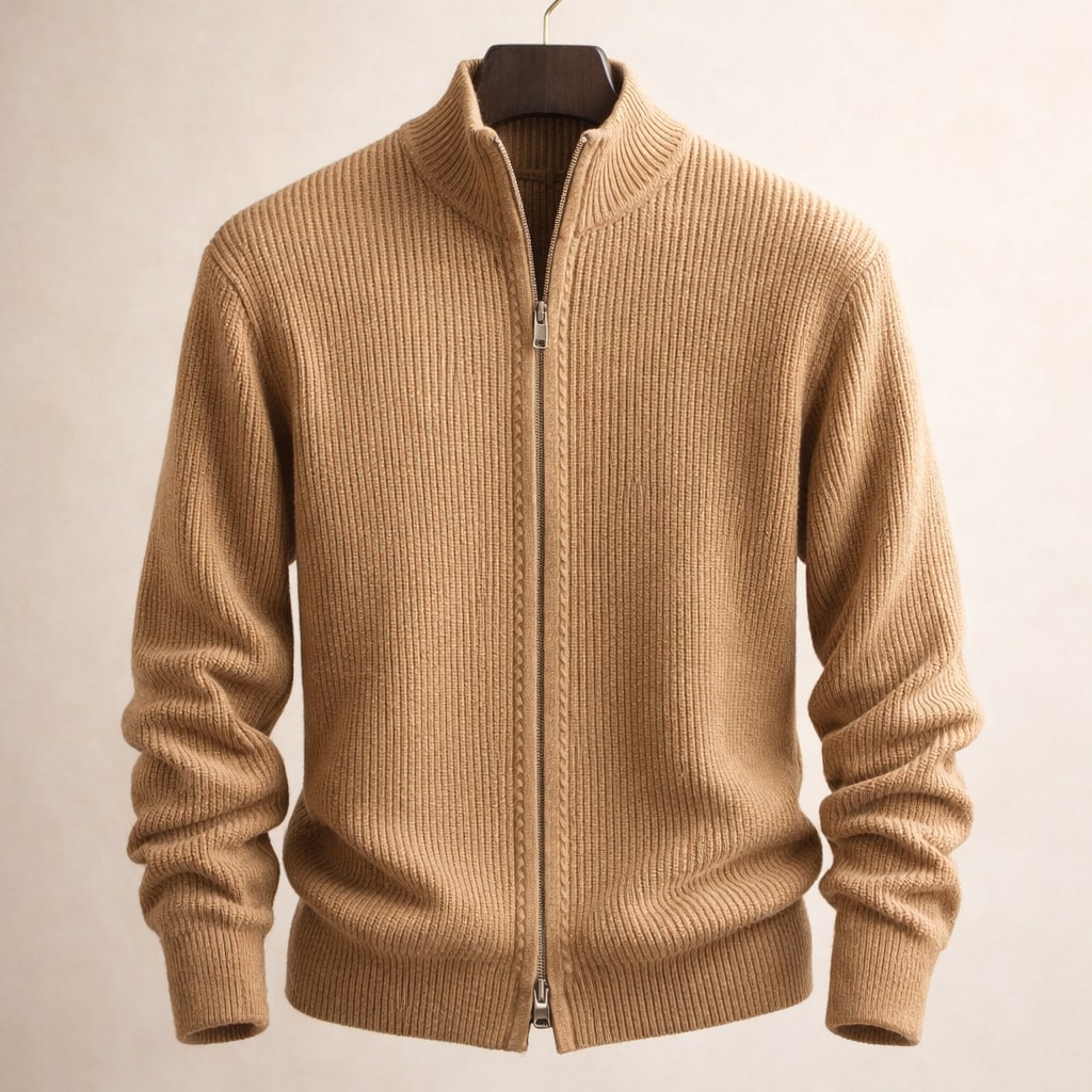 Riccardo Strickpullover mit Reißverschluss